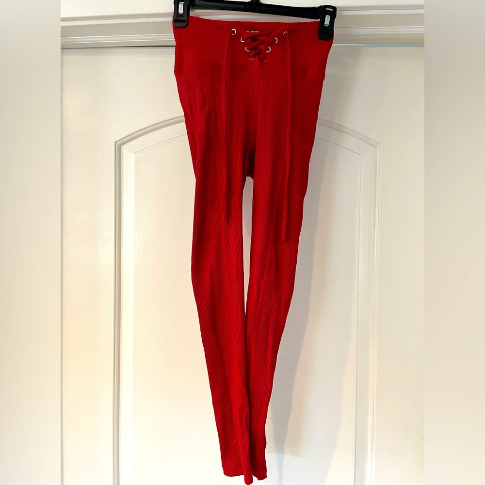 Year of ours red football legging